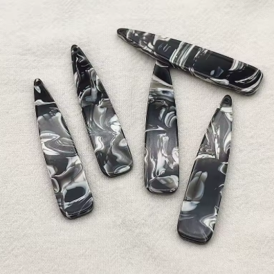 11*55mm Long Teardrop, One Hole Sew On, Acrylic Resin Gem -See Color Options