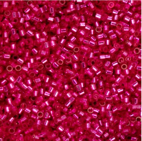 11/0 Cylin Bead, 25g Bag, Fuchsia S/L