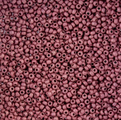 10/0 Preciosa Seed Beads, Metallic Mauve Matt Terra Color