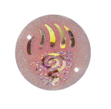 25mm Swirly Bear Paw, Resin, Sew On - See Color Options