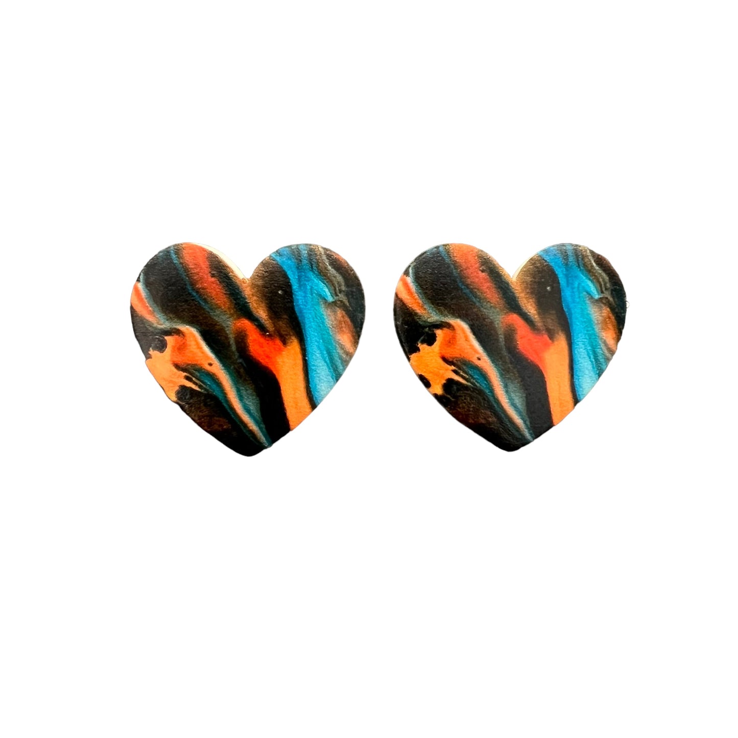 32*36mm Patterned Hearts - See Color Options