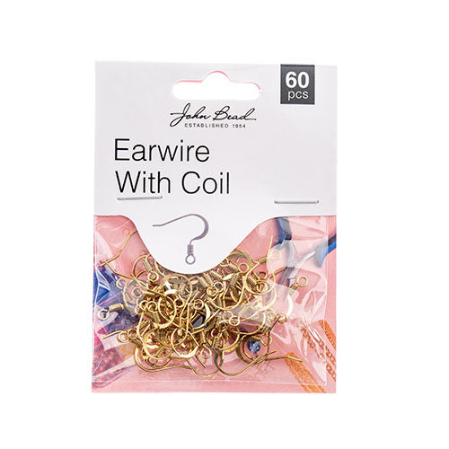 Apprêts - Crochet d'oreille avec spirale en or antique 18 mm, 60 pièces