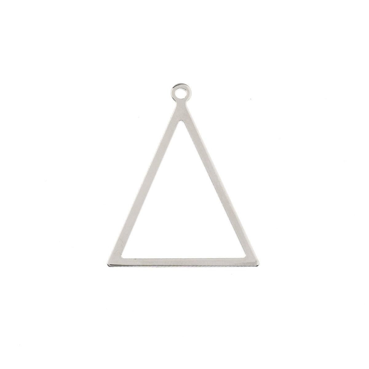 Beadwork Findings Pendant, Triangle 27.5x34.5mm - See Color Options