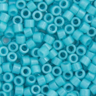Delica 11/0 RD Turquoise Green Dyed, Sold in 5.2g Vials