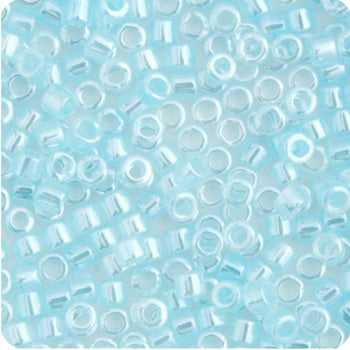 Frasco teñido con revestimiento de Ceilán, Delica 11/0 RD n.º 0239, color aguamarina cristalina clara, 5,2 g