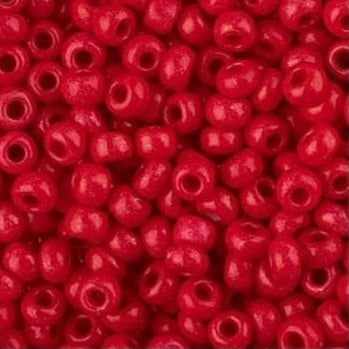 Perles de rocaille Preciosa Terra Intensive 8/0 Rouge, flacon de 22 g
