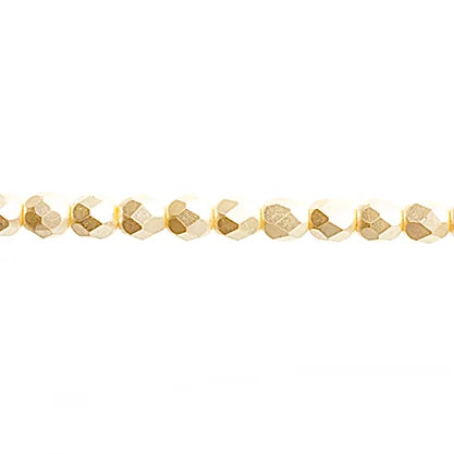 4mm Czech Fire Polished Beads, Pearl Pastels - See Color Options
