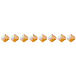Preciosa Czech Crystal Bead Rondell 4mm 40pcs, Light Colorado Topaz AB Matt