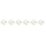 Preciosa Czech Crystal Bead Rondell 5mm 25pcs, Crystal AB Matte