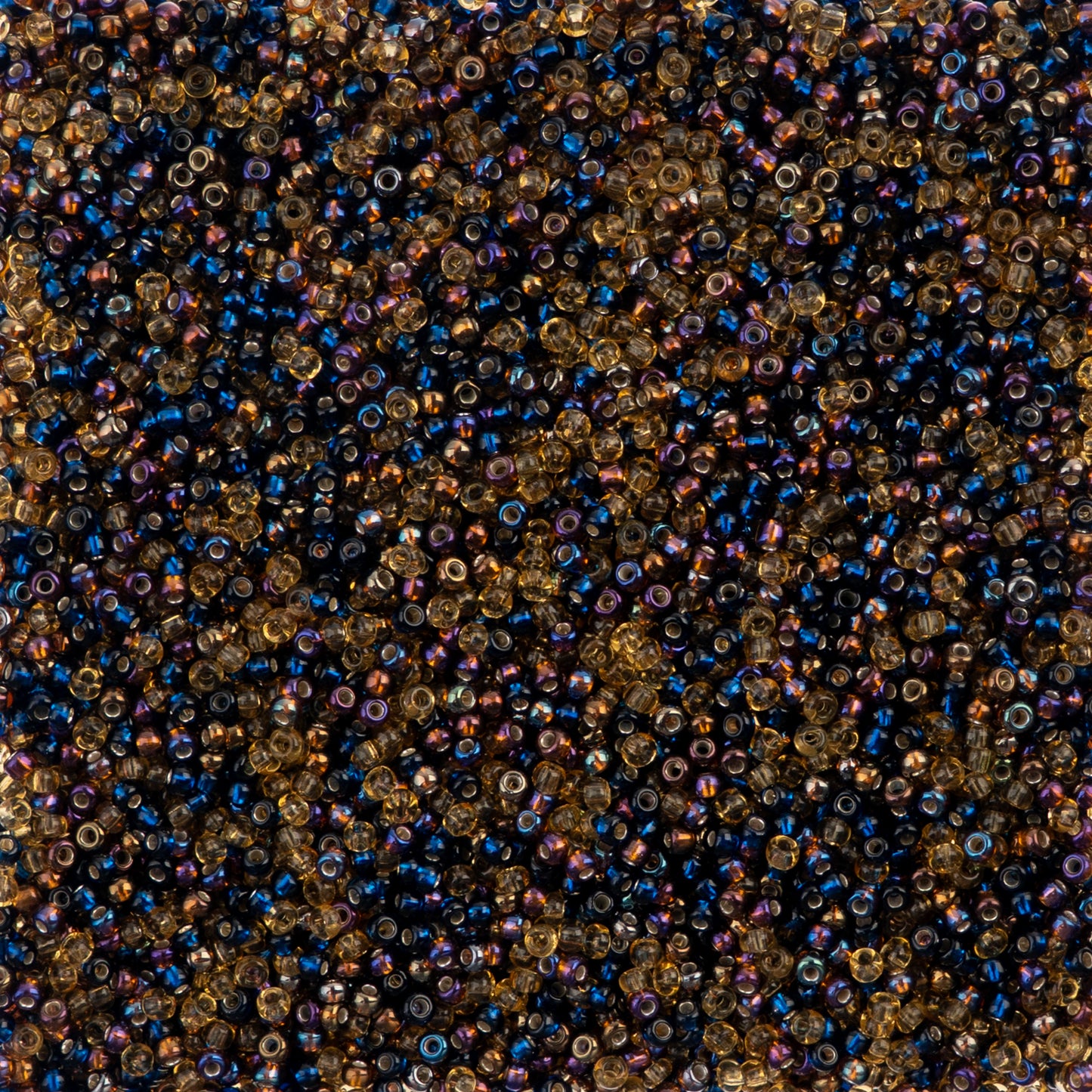10/0 Preciosa Seed Beads Midnight Gold Mix