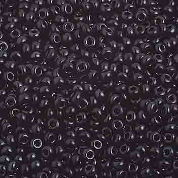 10/0 Preciosa Seed Bead Opaque Black