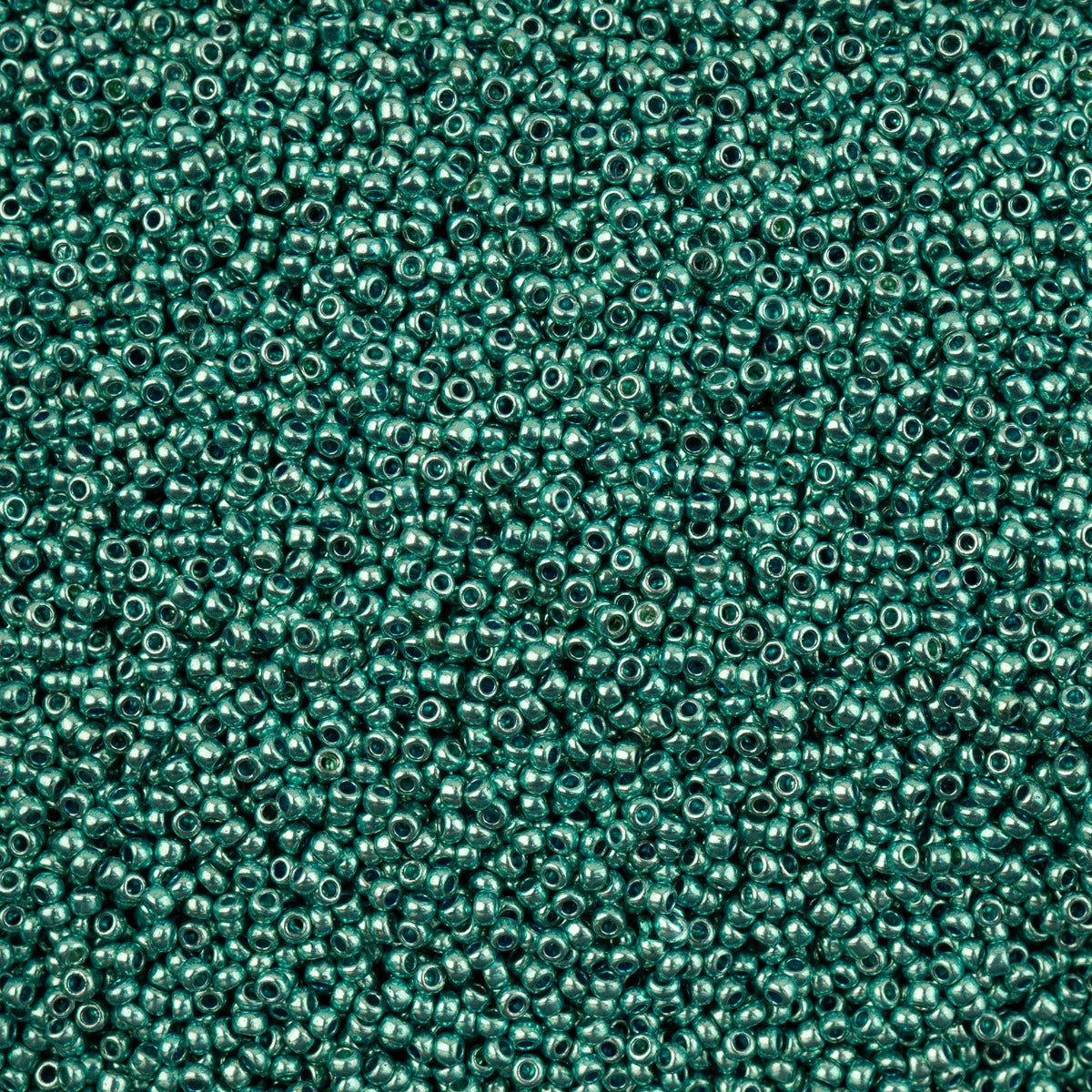 11/0 Preciosa Seed Bead Metallic Blue/Green Dyed Crystal