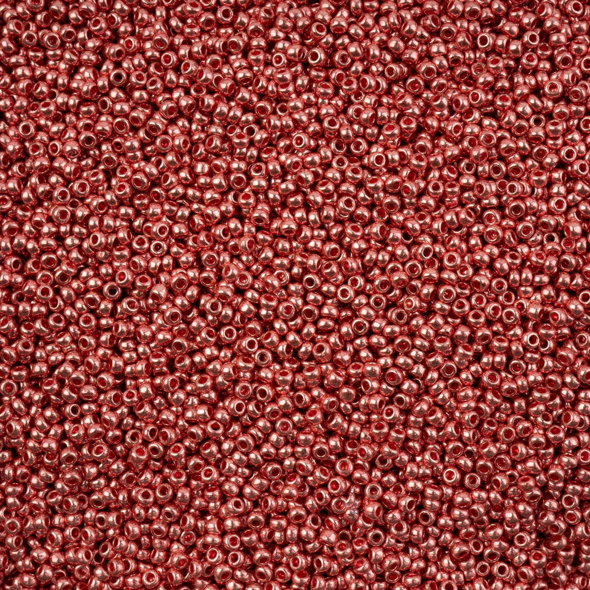11/0 Preciosa Seed Bead Metallic Red Dyed Crystal