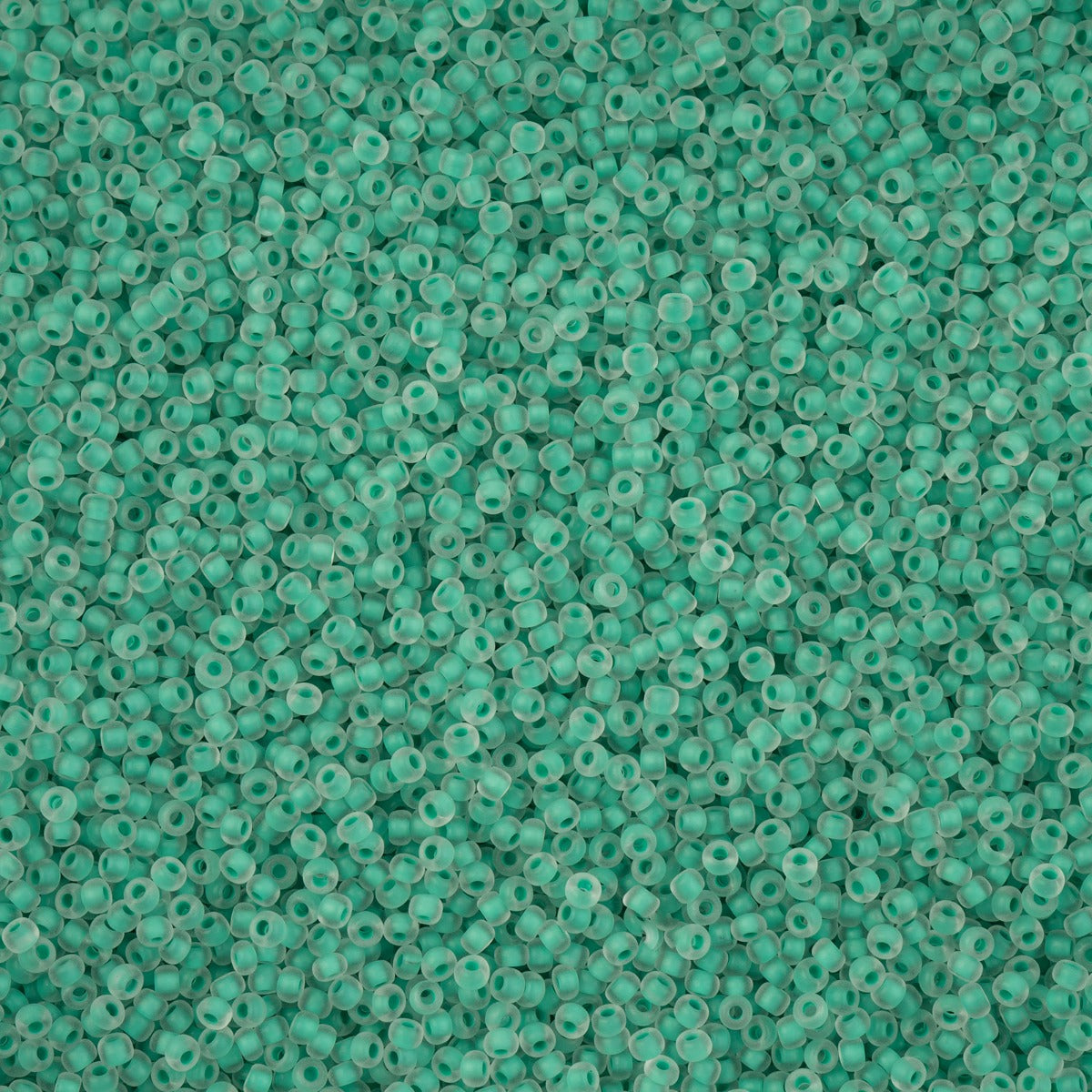 11/0 Preciosa Seed Bead C/L Mint Terra Matt