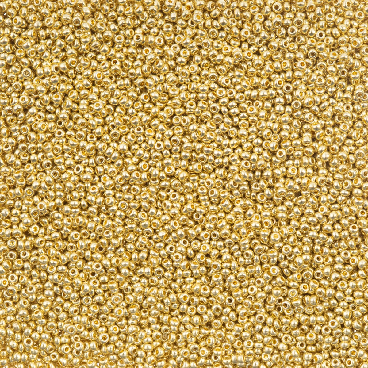 11/0 Preciosa Seed Beads Metallic Light Gold Solgel