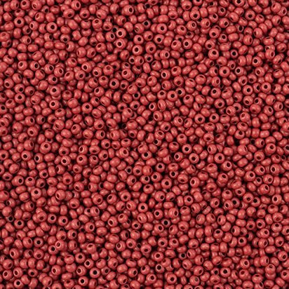 Perles de rocaille Preciosa 11/0 Terra Intensive Brown Matte Flacon de 22 g