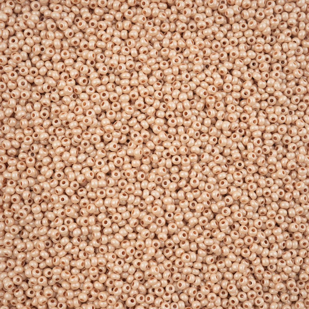 11/0 Preciosa Seed Bead Pearl Beige Chalk Luster Terra