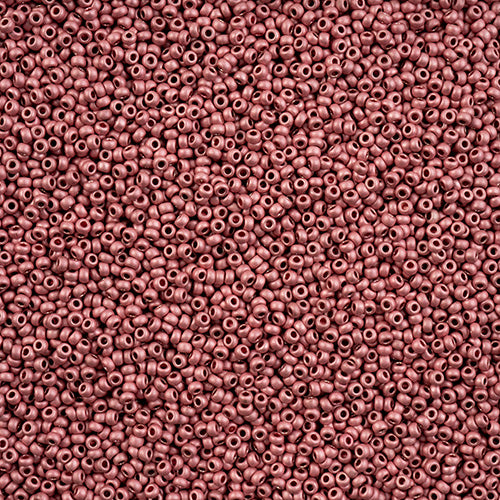 11/0 Preciosa Seed Beads Violet Orchid Terra Metallic Matte