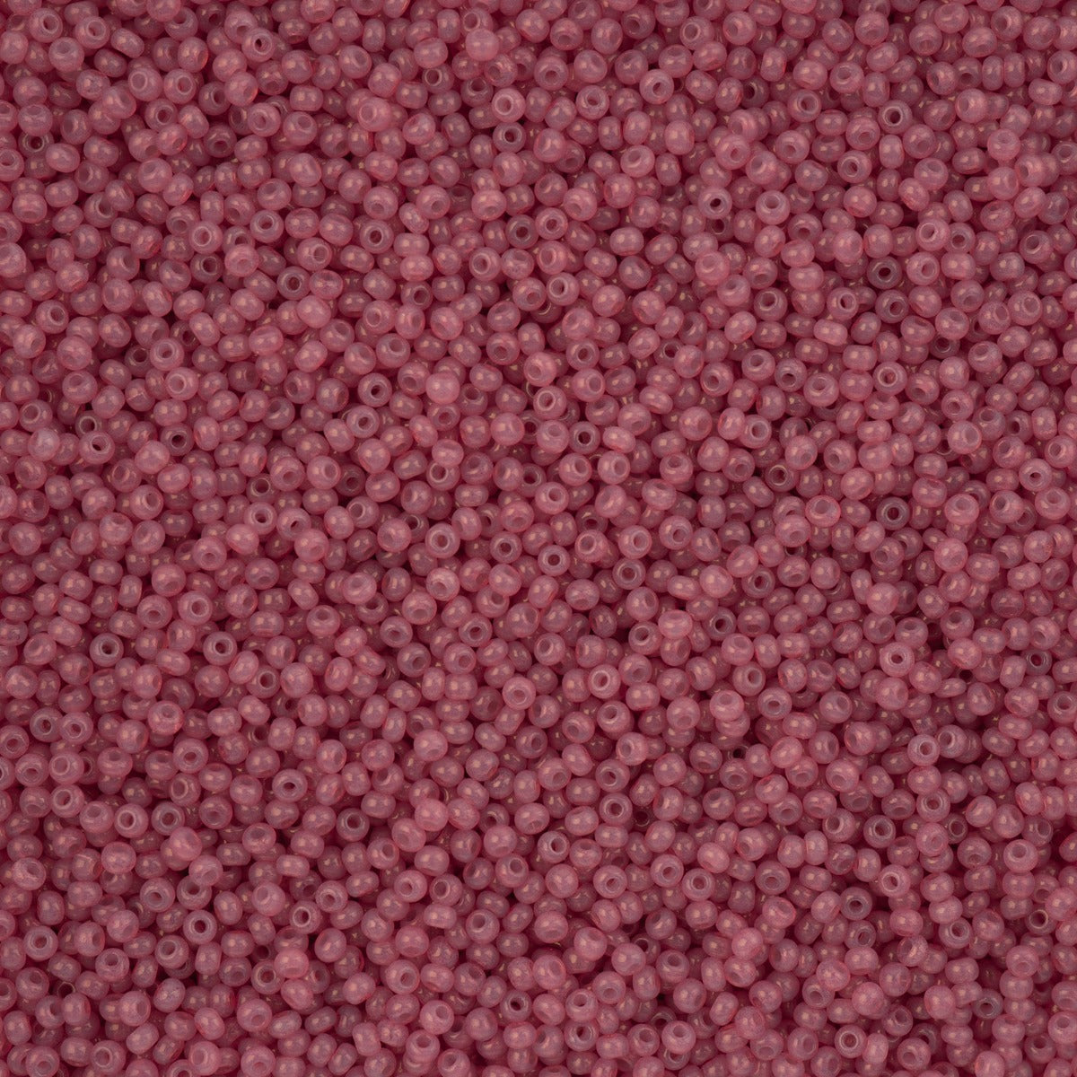 11/0 Preciosa Seed Beads Alabaster Dark Pink Solgel