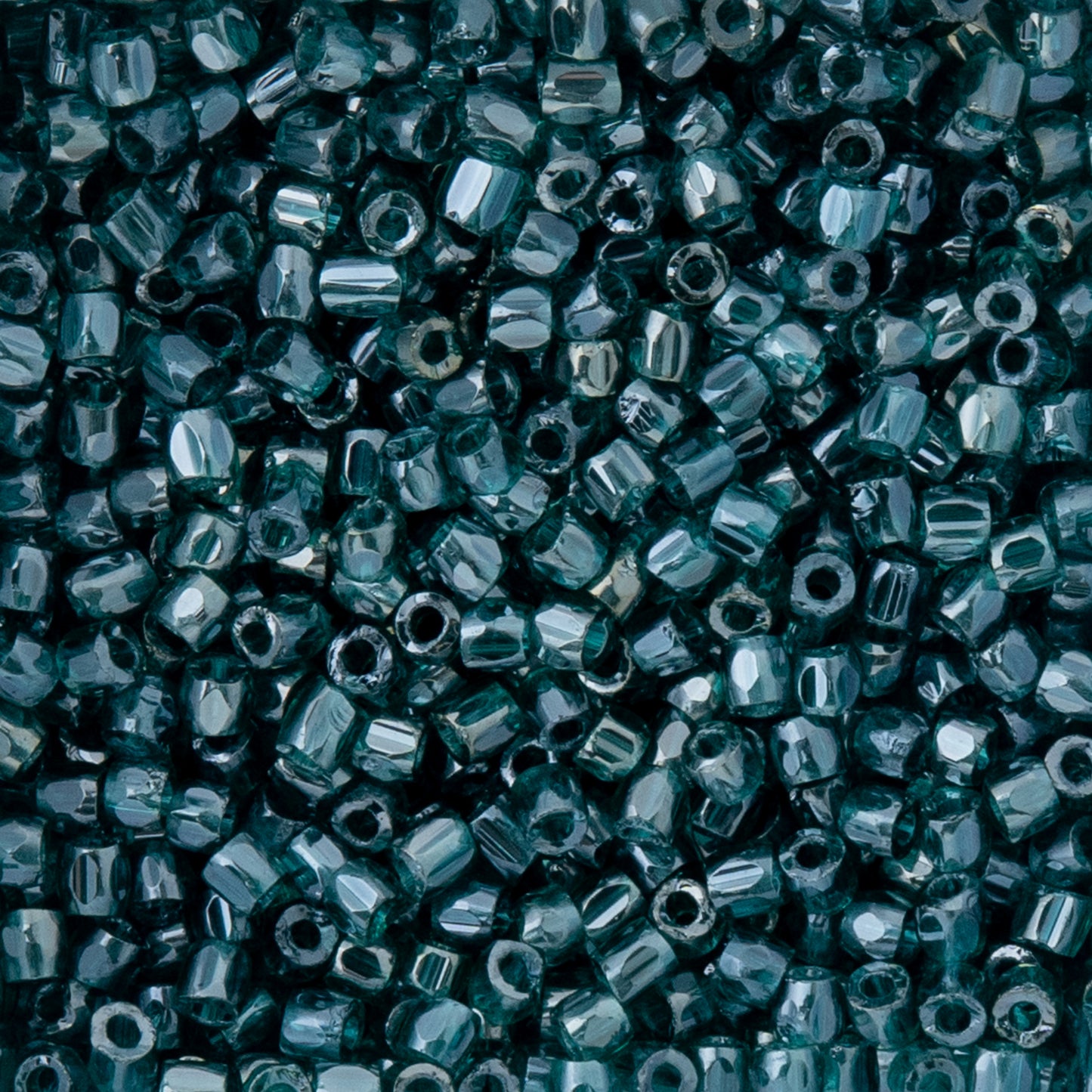 9/0 3Cut Czech Seed Beads, 13g vial, Transparent Blue Zircon Luster