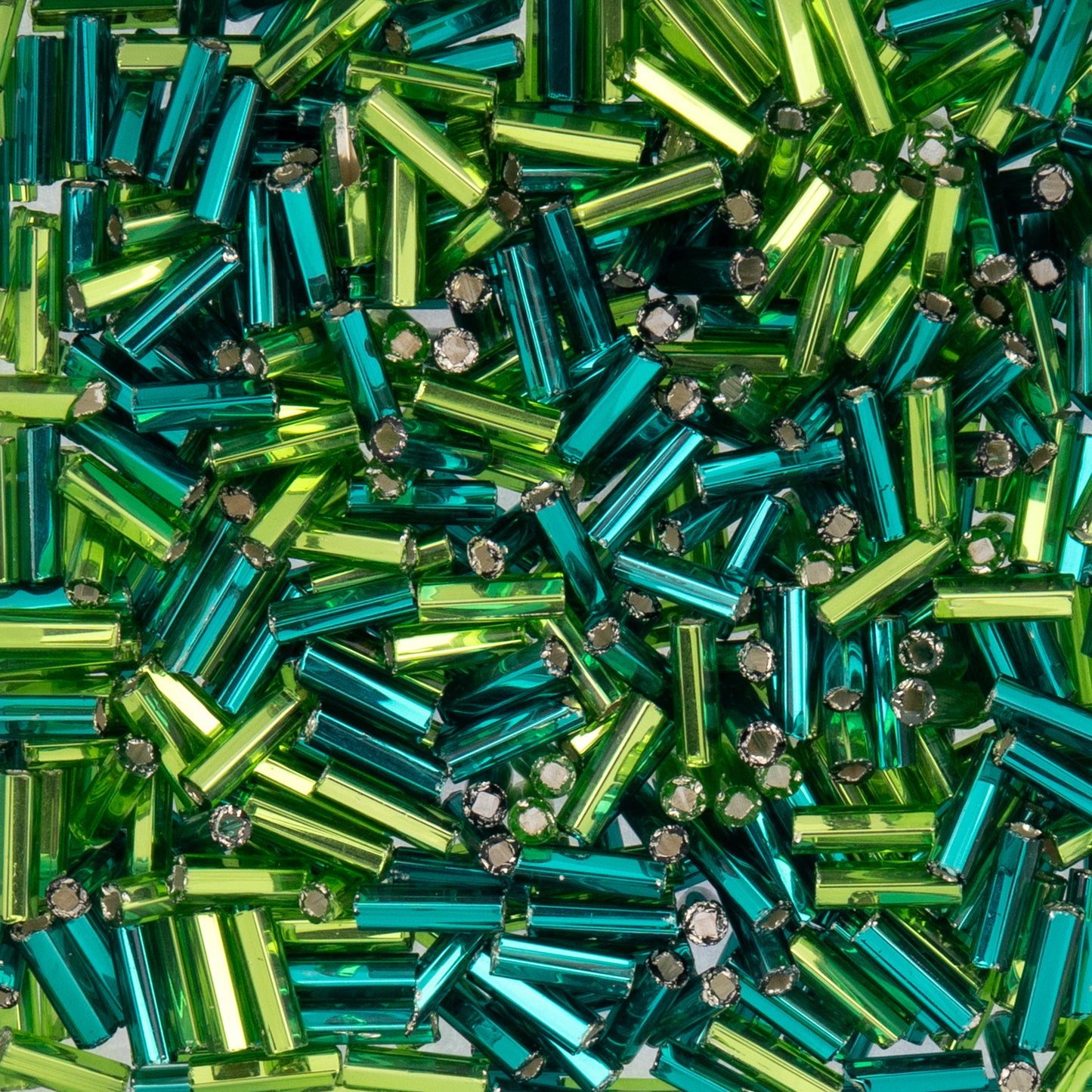 Czech Bugle Beads apx.. 19g Vial #3, Spring Fling