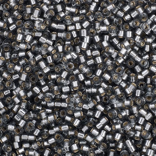 Delica 11/0 RD #0048 Grey Silver Lined 5.2g Vial