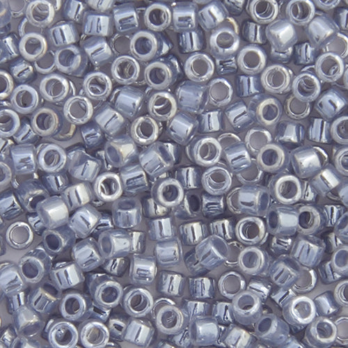 Frasco teñido con revestimiento de Ceilán gris cristalino medio Delica 11/0 RD n.º 0242 de 5,2 g