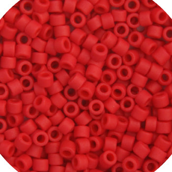 Delica 11/0 RD #0796 Flacon de 5,2 g de teinte rouge mat