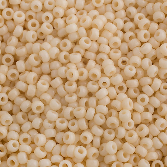 Miyuki Seed Bead 15/0 Opaque Dark Cream, 23g Vial