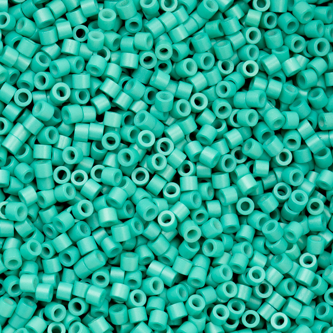 11/0 Cylin Bead, 25g Bag, Opaque Turquoise Green