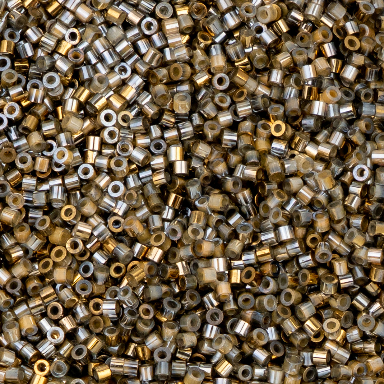 11/0 Cylin Bead, 25g Bag, Gilded Halo Champagne