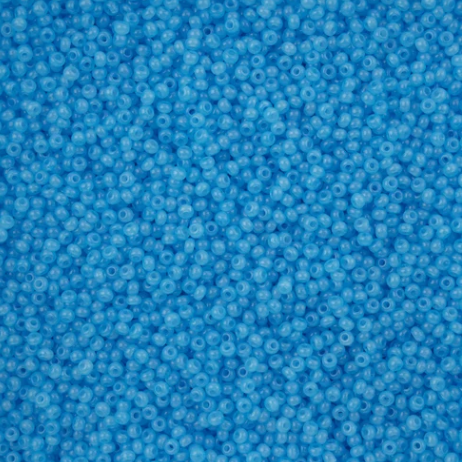 11/0 Preciosa Seed Beads Alabaster Aqua Solgel