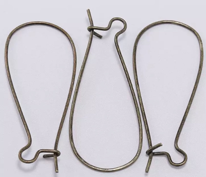 Kidney Hook Earwires - 16*38 - See Color Options
