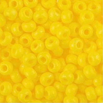 8/0 Preciosa Terra Intensive Seed Beads Yellow, 22g Vial