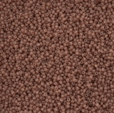 11/0 Preciosa Seed Beads Alabaster Medium Brown Solgel