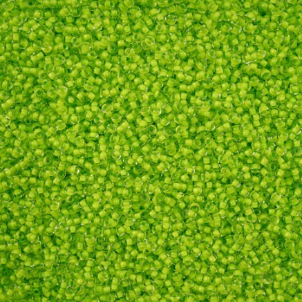 11/0 Preciosa Seed Beads Crystal C/L Terra Intensive Light Green