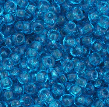 11/0 Preciosa Seed Beads Transparent Medium Aqua