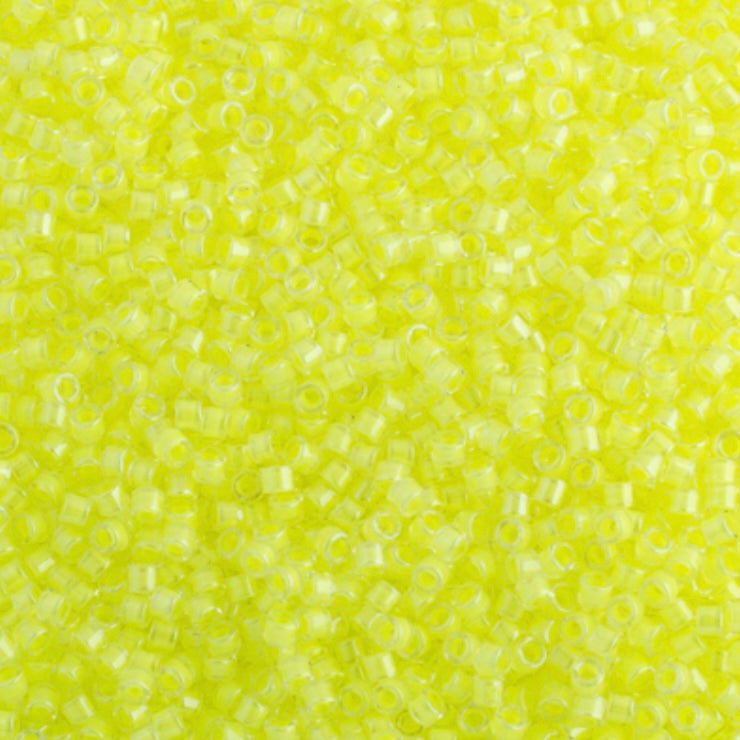 Frasco de neón luminoso Delica 11/0 RD n.° 2031 Limeade de 5,2 g
