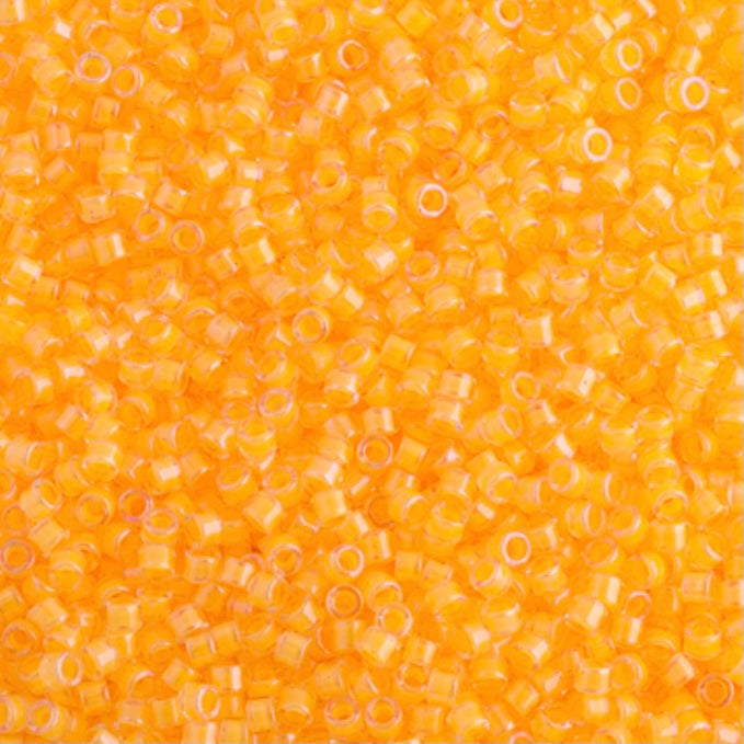 Frasco de neón luminoso Sun Glow de Delica 11/0 RD n.° 2032, 5,2 g