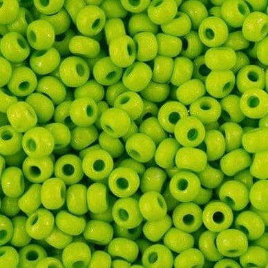 8/0 Preciosa Terra Intensive Seed Beads Light Green, 22g Vial