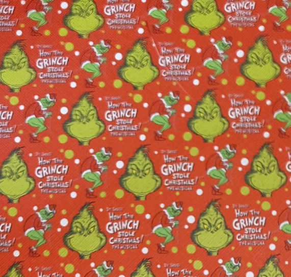 Material de respaldo de vinilo de 8 x 12 pulgadas con purpurina para flor de Pascua