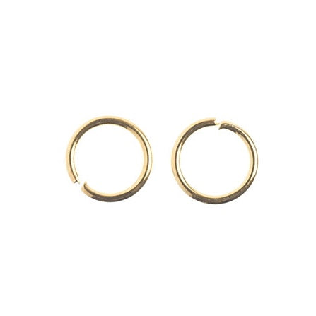 Hallazgos - Anillo de salto redondo de 6 mm dorado, 142 piezas