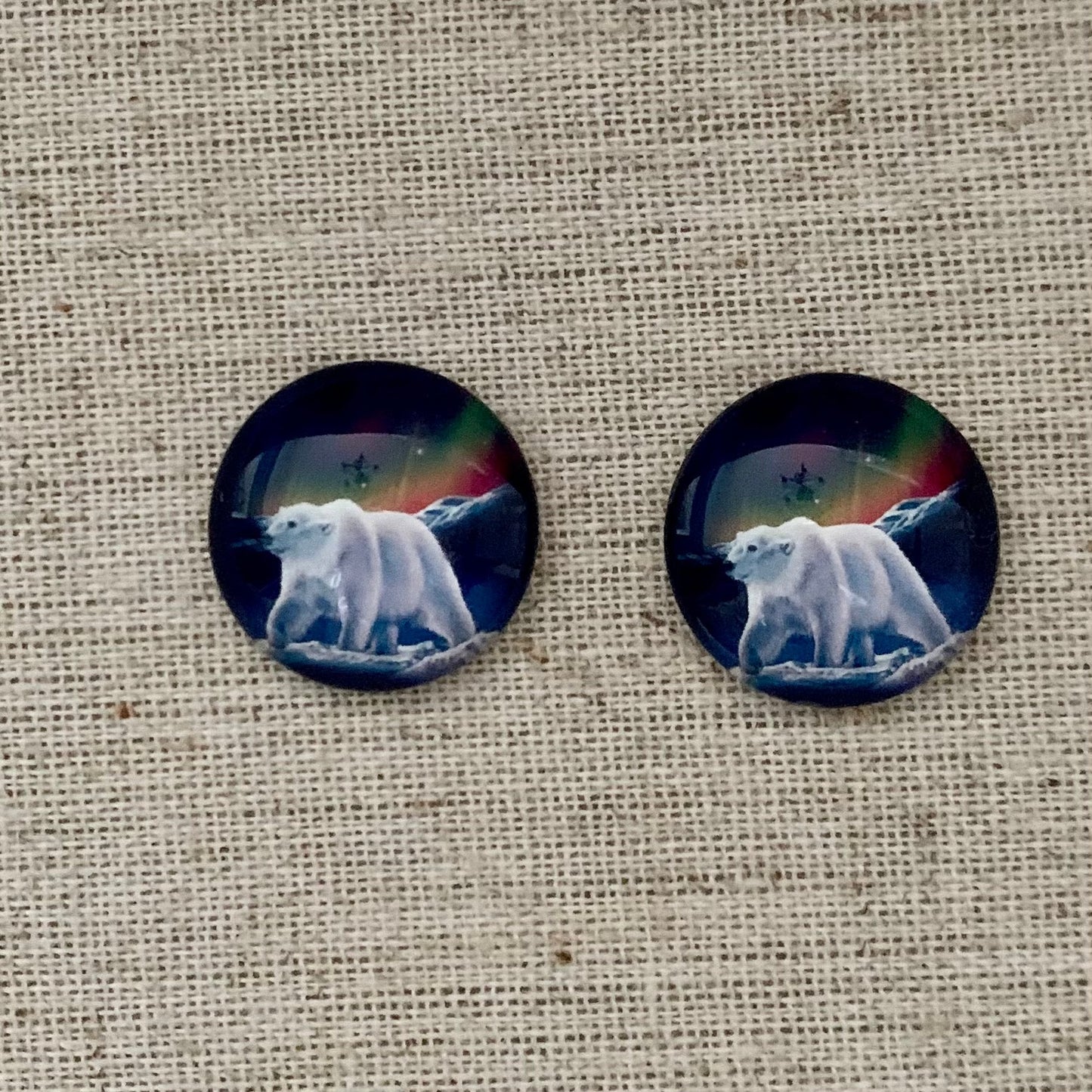 20mm Animal with Background image in Glass, Glue on - See Color Options