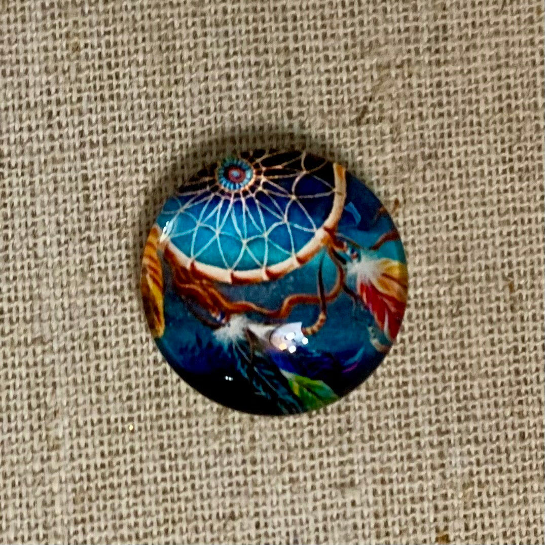 20mm Image with Background in Glass, Glue on - See Color Options