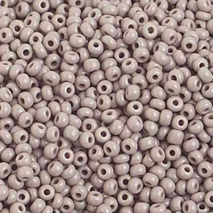 10/0 Perles de Rocaille Preciosa Gris Opaque