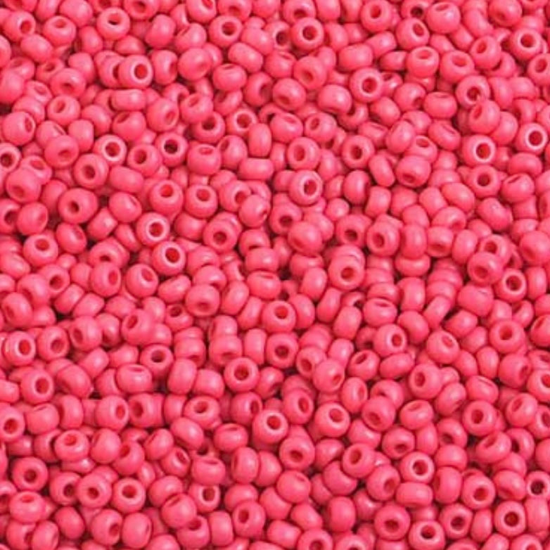 10/0 Preciosa Seed Beads Opaque Red Matte