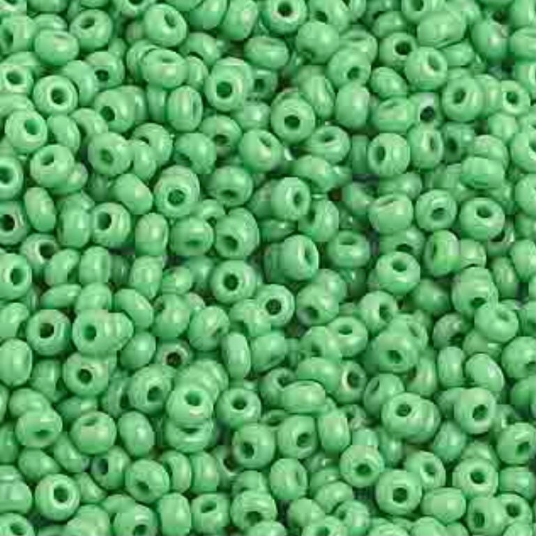 Perles de rocaille Preciosa 10/0 Vert moyen opaque