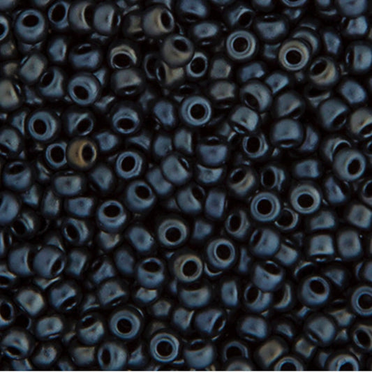 Perles de rocaille Miyuki 11/0 Charbon de bois mat métallisé
