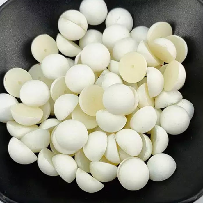 12mm Matte Round Dome, Glue On, Resin Gems, Sold in Pairs - See Color Options