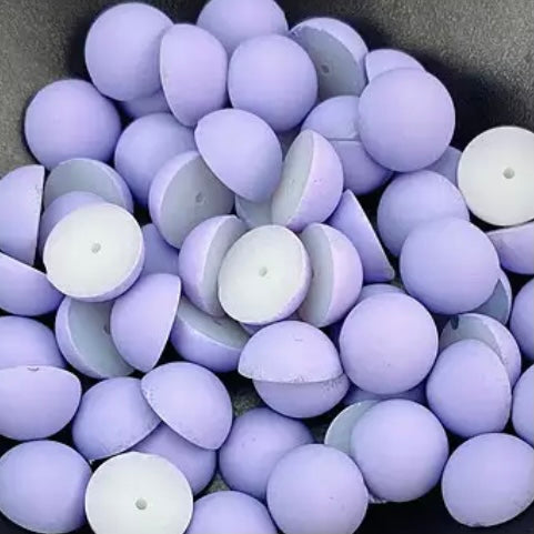 12mm Matte Round Dome, Glue On, Resin Gems, Sold in Pairs - See Color Options